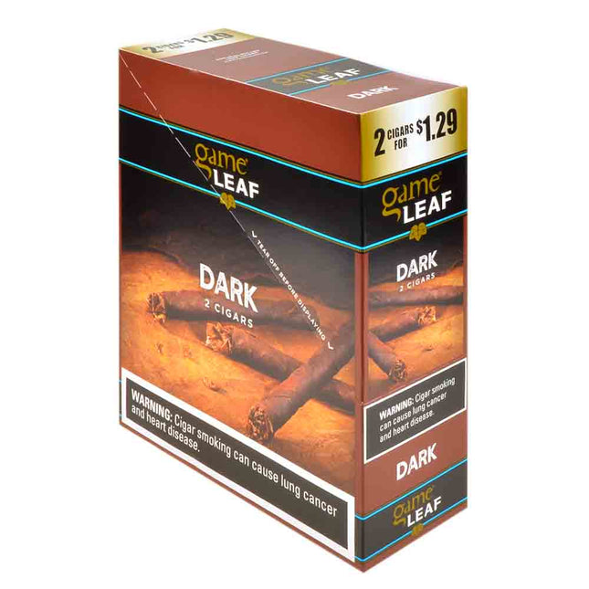 Game Leaf Cigarillos 1.29 Pre-Priced 15 Packs of 2 Dark