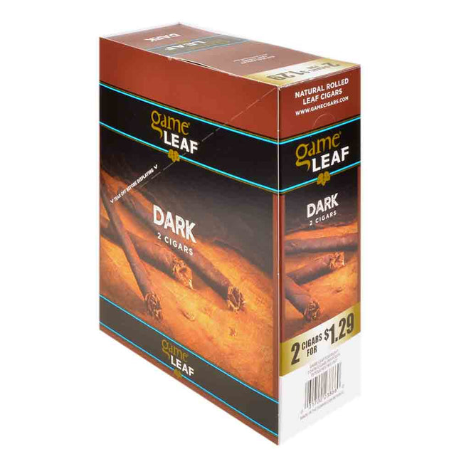 Game Leaf Cigarillos 1.29 Pre-Priced 15 Packs of 2 Dark