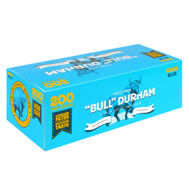 Bull Durham Filter Tubes King Size Blue (Light) 5 Cartons of 200