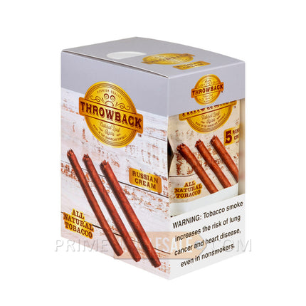 Throwback Russian Cream Natural Leaf Cigars 8 Packs of 5