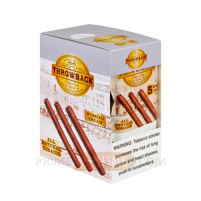 Throwback Russian Cream Natural Leaf Cigars 8 Packs of 5
