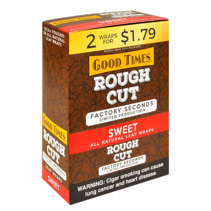 Good Times Rough Cut Leaf Wraps Sweet 25 Pouches of 2