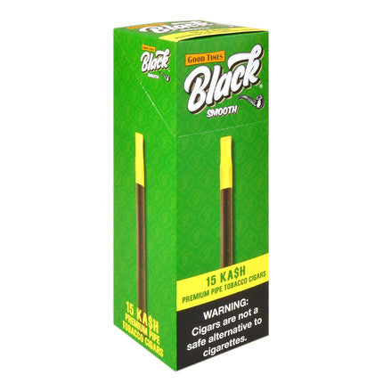 Good Times Black Smooth Cigarillos Kash Pack of 15