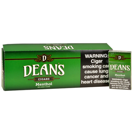 Deans Menthol Filtered Cigars 10 Packs of 20