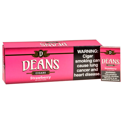 Deans Strawberry Filtered Cigars 10 Packs of 20