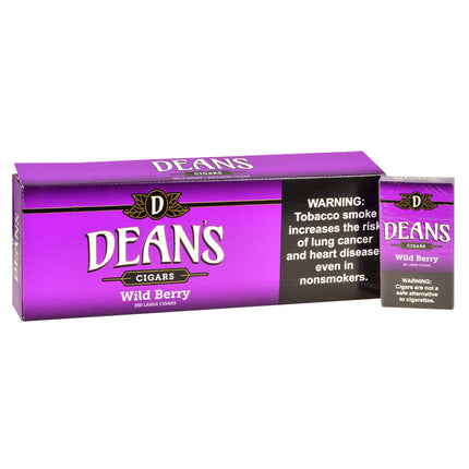 Deans Wild Berry Filtered Cigars 10 Packs of 20