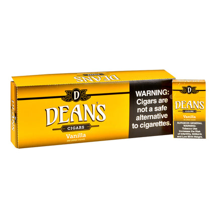 Deans Vanilla Filtered Cigars 10 Packs of 20