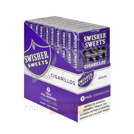 Swisher Sweets Grape Cigarillos 10 Packs of 5