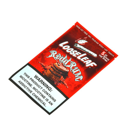 Loose Leaf Redd Rum wraps, 8 packs of 5