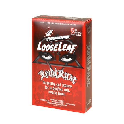 Loose Leaf Redd Rum wraps, 8 packs of 5