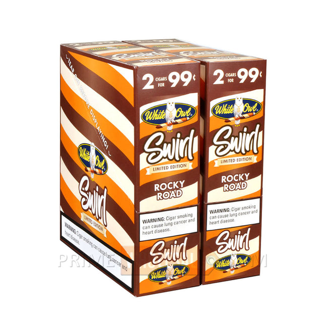 White Owl Swirl Rocky Road Cigarillos 99c Pre-Priced 30 Packs of 2
