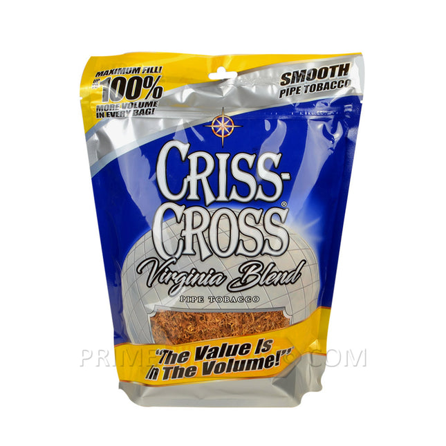 Criss Cross Pipe Tobacco Virginia Blend Smooth 8 oz. Pack