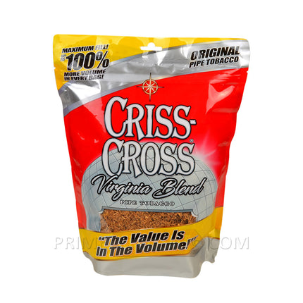 Criss Cross Pipe Tobacco Virginia Blend Original 8 oz. Pack