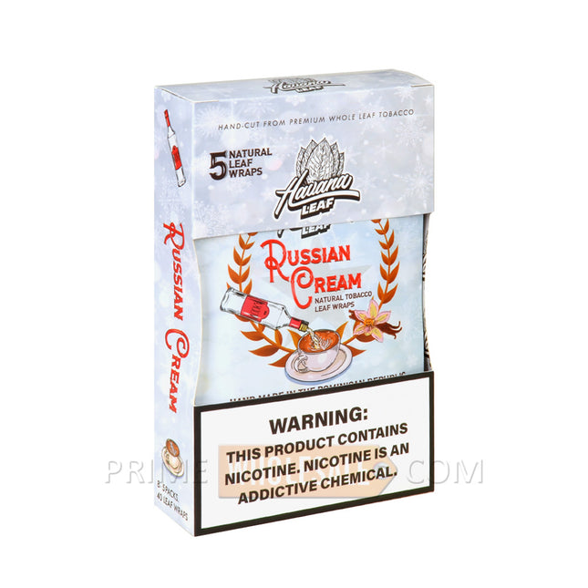 Havana Leaf Tobacco Wraps Russian Cream 8 packs of 5