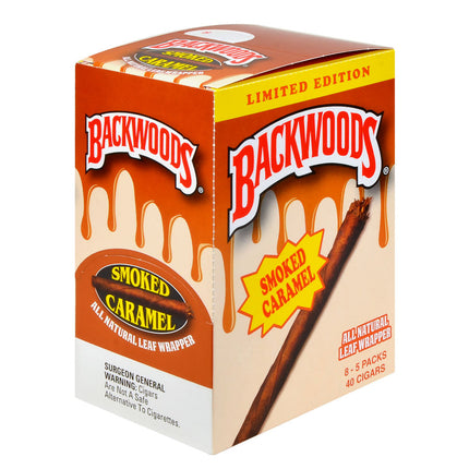 Backwoods Smoked Caramel Cigars 8 Packs of 5