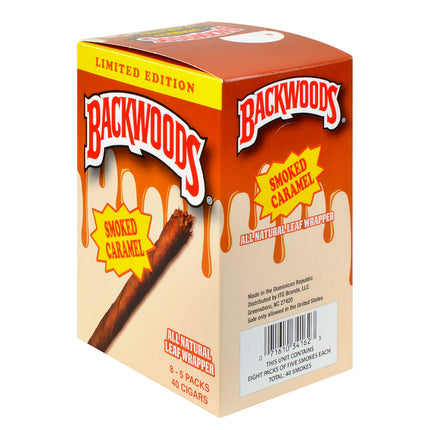 Backwoods Smoked Caramel Cigars 8 Packs of 5