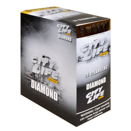 City Life Cigarillos 1.29 Pre-Priced 15 Packs of 5 Diamond