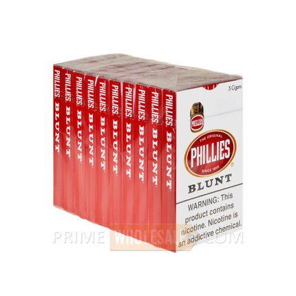 Phillies Blunt Regular Cigars 10 Packs of 5
