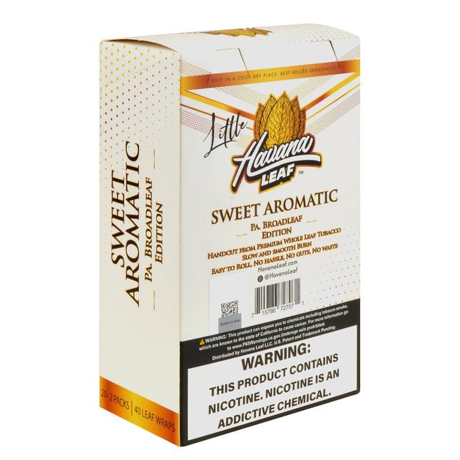 Havana Leaf Little Tobacco Wraps Sweet Aromatic $1.99 Pre-Priced 20 Packs of 2