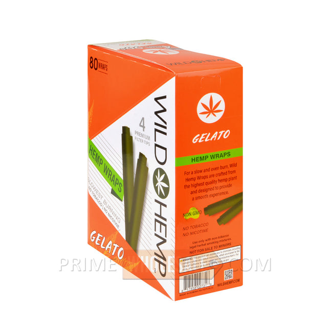 Wild Hemp Gelato Pre-Rolled Filter Wraps 99c Pre-Priced 20 Pouches of 4