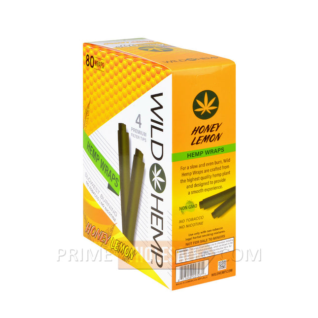 Wild Hemp Honey Lemon Pre-Rolled Filter Wraps 99c Pre-Priced 20 Pouches of 4