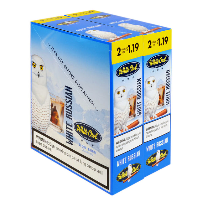 White Owl White Russian Cigarillos 1.19 Pre-Priced 30 Packs of 2
