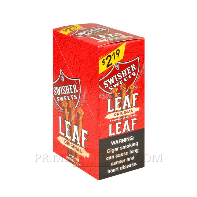 Swisher Sweets Leaf Original Cigars 3 for 2.19 Pre-Priced 10 Packs of 3