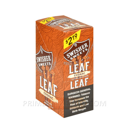 Swisher Sweets Leaf Cognac Cigars 3 for 2.19 Pre-Priced 10 Packs of 3