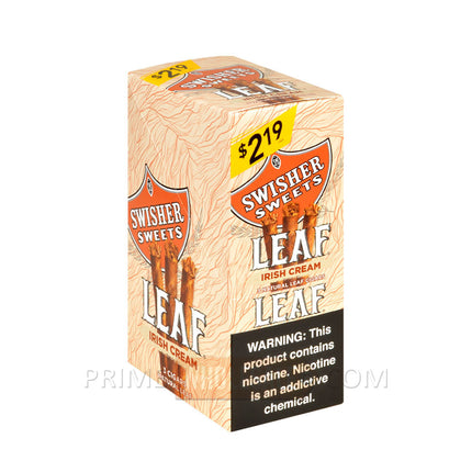 Swisher Sweets Leaf Irish Cream Cigars 3 for 2.19 Pre-Priced 10 Packs of 3