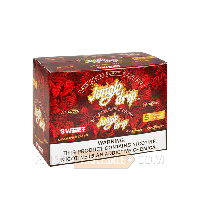 Jungle Drip Sweet Pre-Cut Leaf Wraps 10 Pouches of 5