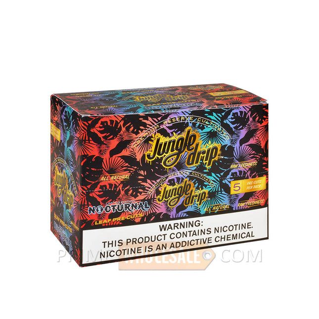 Jungle Drip Nocturnal Pre-Cut Leaf Wraps 10 Pouches of 5