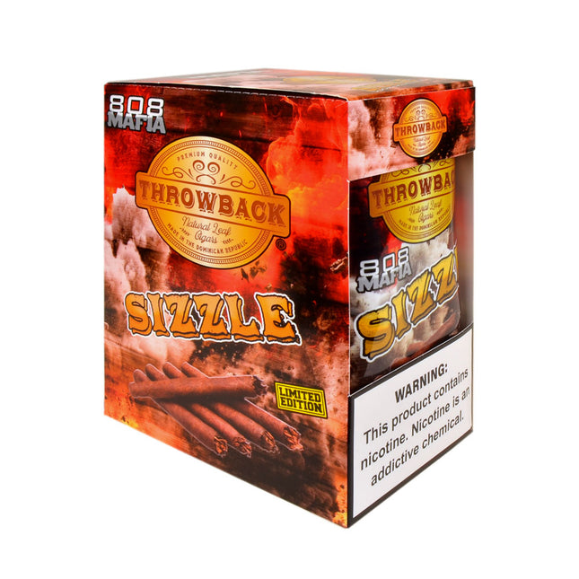 Throwback Sizzle Natural Leaf Cigars 8 Packs of 5