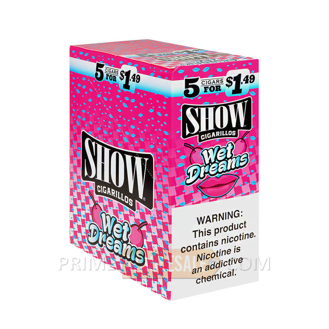 Show Cigarillos Wet Dreams 1.49 Pre-Priced 15 Packs of 5