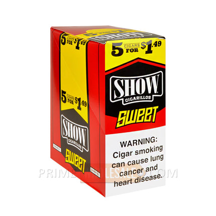 Show Cigarillos Sweet 1.49 Pre-Priced 15 Packs of 5