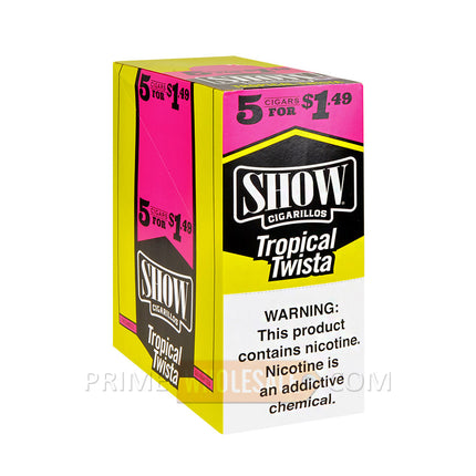 Show Cigarillos Tropical Twista 1.49 Pre-Priced 15 Packs of 5