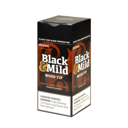 Middleton's Black & Mild Wood Tip Cigars Box of 25