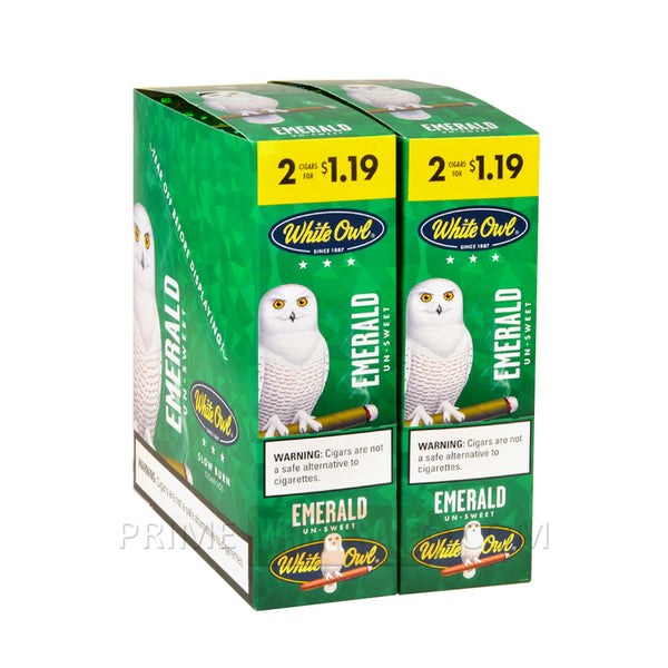 White Owl Cigarillos 30 Packs Of 2 Cigars Emerald 5 thumbnail image