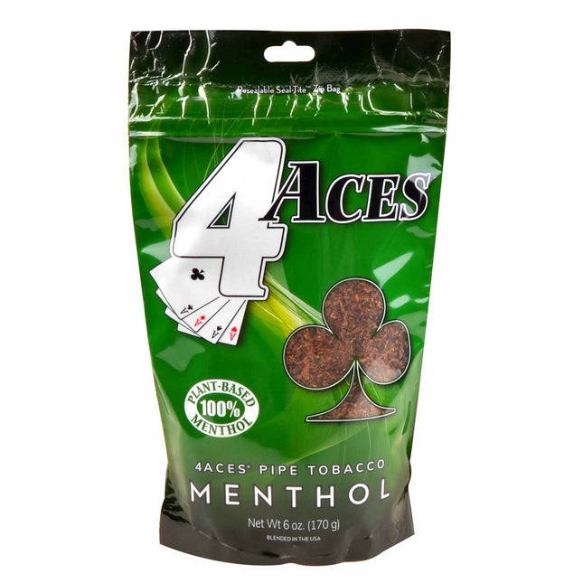 4 Aces Pipe Tobacco Menthol Mint (Green) 16 oz. Pack