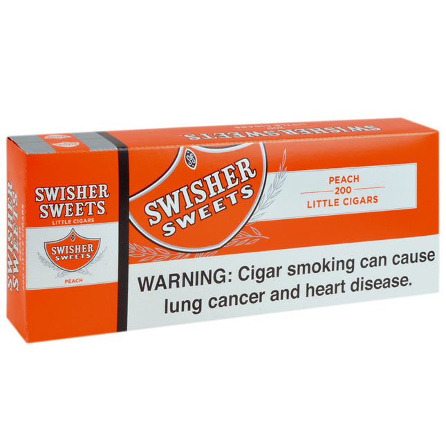 Swisher Sweets Peach Little Cigars 100mm 10 Packs of 20