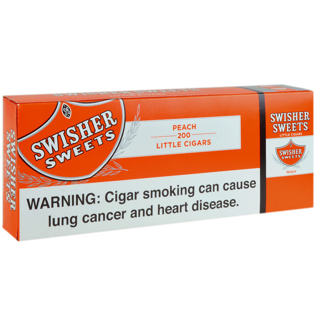 Swisher Sweets Peach Little Cigars 100mm 10 Packs of 20