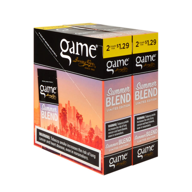 Game Cigarillos Foil Summer Blend 2 for 1.29 Pre-Priced 30 Packs of 2