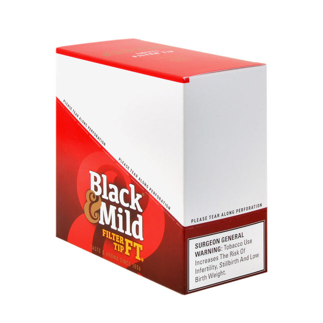 Middleton's Black & Mild Filter Tips Cigars 10 Packs of 5, Sweet