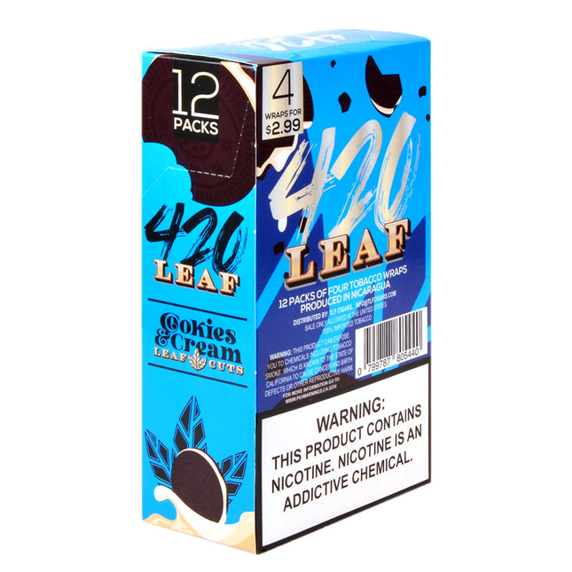420 Leaf Wraps, 12x4 $2.99 Pre-Priced, Cookies & Cream