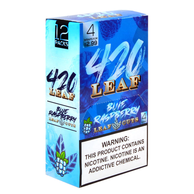 420 Leaf Wraps, 12x4 $2.99 Pre-Priced, Blue Raspberry