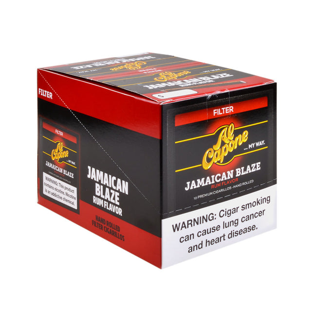 Al Capone Jamaican Blaze Filter Cigarillos 10 Packs of 10
