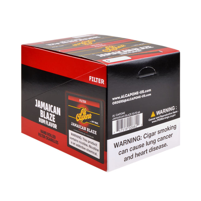 Al Capone Jamaican Blaze Filter Cigarillos 10 Packs of 10