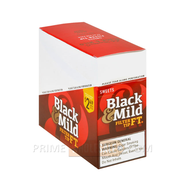 Middleton's Black & Mild Filter Tip Sweets 2.49 Pre-Priced Cigars 10 Packs of 5