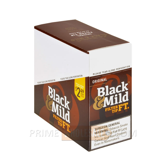 Middleton's Black & Mild Filter Tip Original 2.49 Pre-Priced Cigars 10 Packs of 5