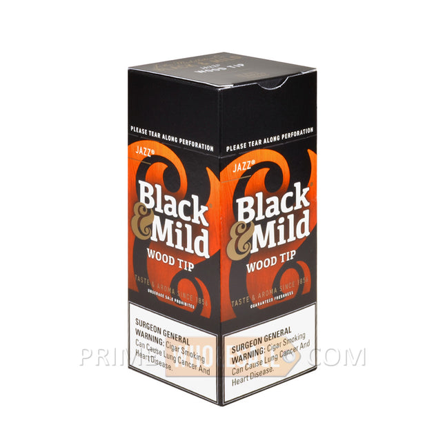 Middleton's Black & Mild Wood Tip Jazz Cigars Box of 25