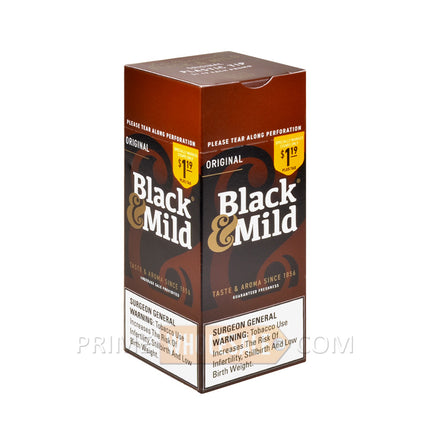 Middleton's Black & Mild Regular 1.19 Pre-Priced Cigars Box of 25
